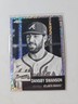 2022 Topps Chrome Platinum #69 Dansby Swanson Black & White Mini Diamond