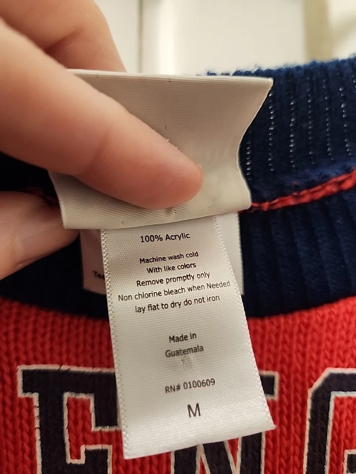 Suéter tejido Junk Food NE Patriots unisex mediano Foto 4 de 4