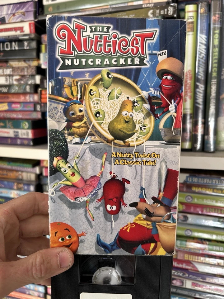 The Nutcracker VHS Tape Veggie Tales Video HTF OOP Rare Christmas Animation - Image 2 of 4