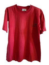 LACOSTE tee shirt rouge vintage taille L