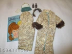 VINTAGE BARBIE DOLL FASHION CLOTHES #961 EVENING SPLENDOR PURSE HAT HANKY HEELS