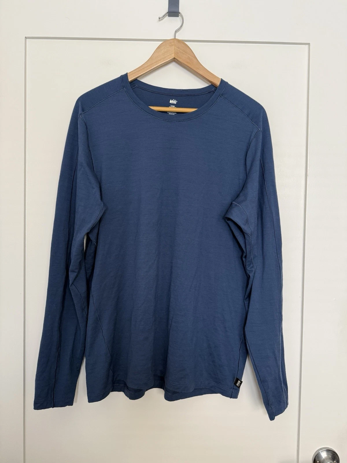 REI Shirt Mens Sz L Blue Long Sleeve Base Layer 100% Merino Wool Outdoor Hiking
Opens in a new windo