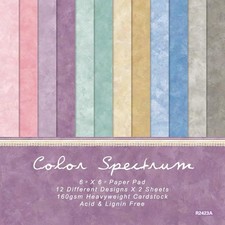 Scrapbook Paper Pad, 6x6 Inch, Single-Sided Decorative Craft Paper, 24 Sheets...