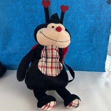 Puzzled Ladybug Stylish Plush Backpack
