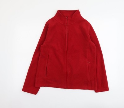 Isle Damenjacke rot Größe 10 Reißverschluss