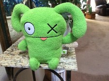 OX Ugly Doll 12  Green Plush Toy 2003 EUC
