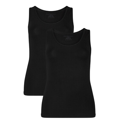 Bamboo Basics Tanktop Anna - Black - 2-Pack