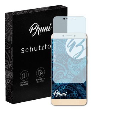 Bruni 2x Folie für LeEco Le Max 2 Schutzfolie Displayschutzfolie