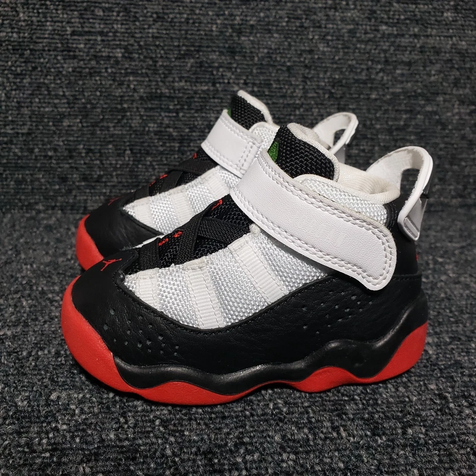 Nike Air Jordan 6 Anillos TD Bebé 5C 'He Got Game' Zapatos para niños pequeños 323420-008 Foto 4 de 4