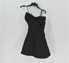 Women's Mac Duggal Strapless Fit & Flare Mini Dress in Black Size 2
