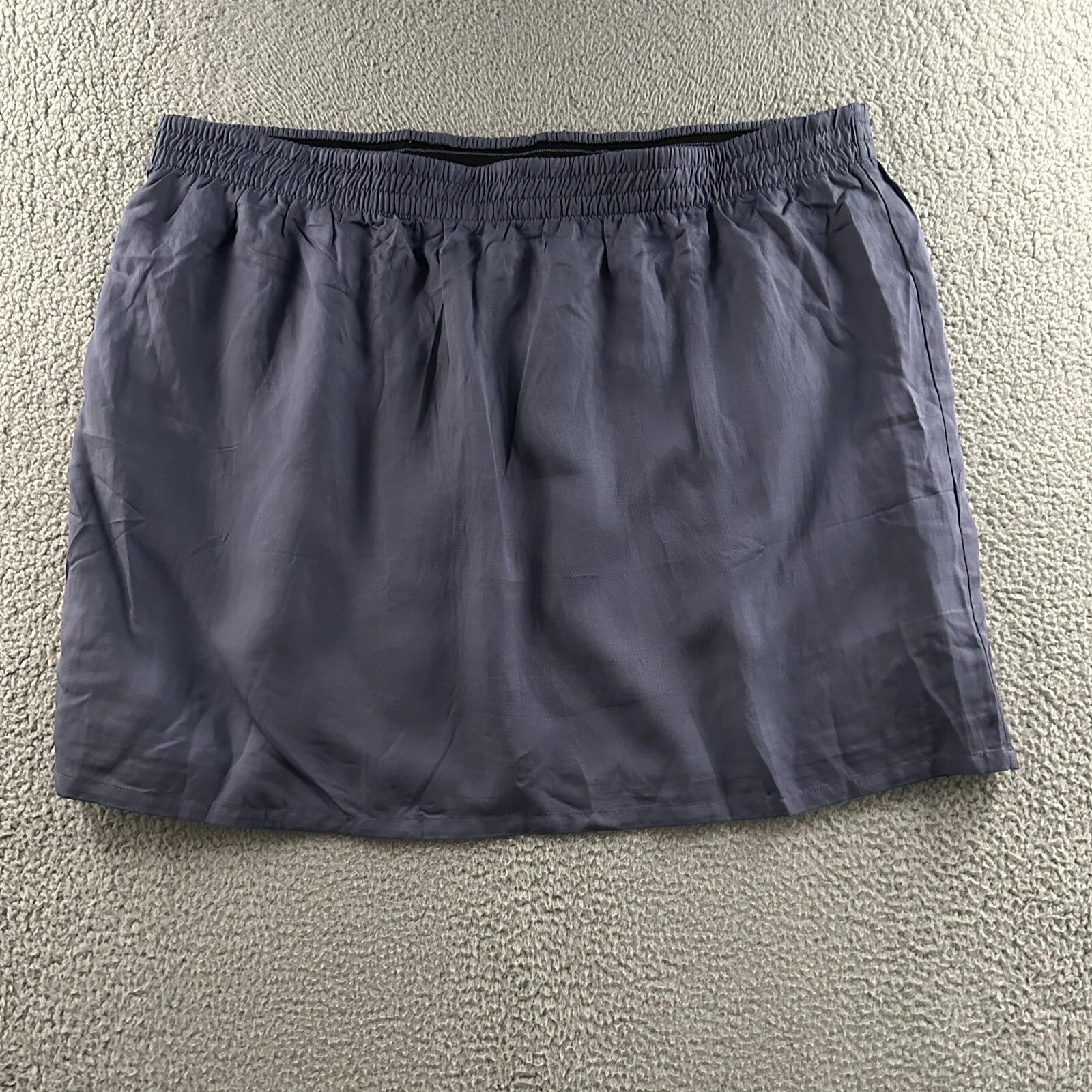 Torrid Womens Skirt Blue Size 4X Hi Waist Mini Linen Blend