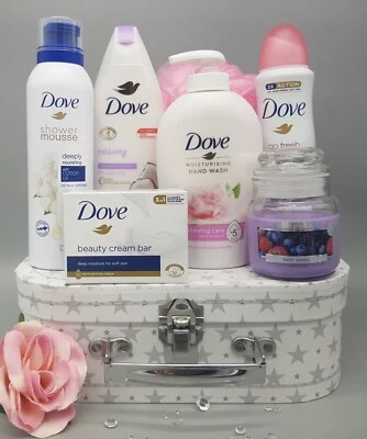 Ladies Luxury Dove Gift Set Box Beauty Kit Pamper Hamper For Her Mum Friend sis