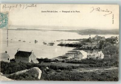39635340 - Saint-Pol-de-Leon Hafen Morlaix 1905