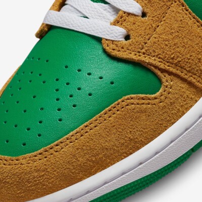 Nike Air Jordan 1 Mid DX4332-700 Wheat Water Melon Men's Sneakers