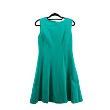 Antonio Melani Sleeveless Fit & Flare Dress Career Work Green Size 6