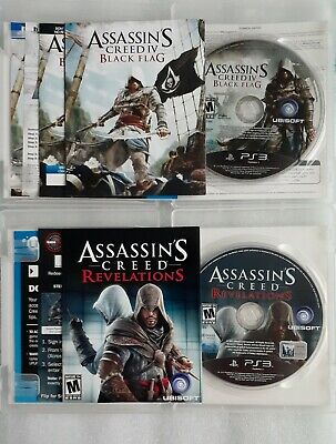 6 GAME PACK! ASSASSIN'S CREED PS3 LOT! All manuals & inserts