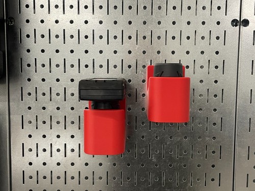 MAGNETIC Milwaukee M12 Battery Holder Organizer Pegboard Tool Garage Toolbox USA - Picture 3 of 13