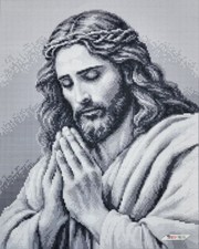 Bead Embroidery Kit Jesus Christ DIY Craft Kit Stamped Needlepoint DIY zpo-045