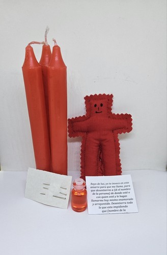 Voodoo Doll Ritual Kit To Attract & Influence Someone - Instructions Included