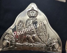 Napoleonic French Old Guard Bonnet de poil Plate brass