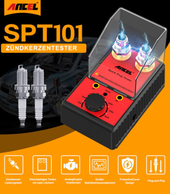 Spark Plug Tester Dual Hole Diagnostic Tool 12V Gasoline Car Ignition Analyzer