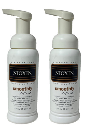 2 Nioxin Smoothly Defined WEIGHT FREE SMOOTHING OF CURL & FRIZZ 5.1 oz ea (606)