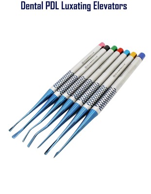 7er Set Luxation Luxating Elevators PDL Blau Zahnimplantat Instrumente