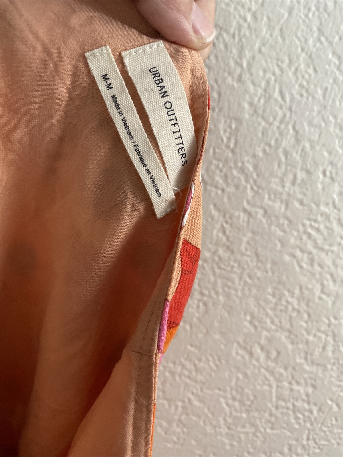 Urban Outfitter size Medium mini skirt EUC Lined Linen Blend floral T40