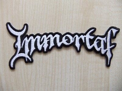 Immortal Logo Aufnäher Patch Darkthrone Emperor Mayhem Carpathian Forest Marduk