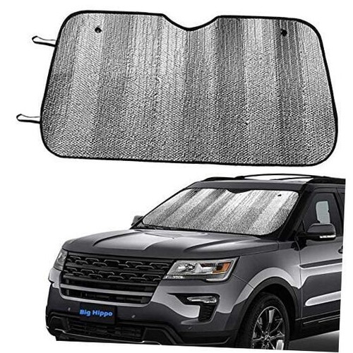 Front Car Sunshade Windshield-Jumbo/Standard Sun Shade Keeps Vehicle Silver