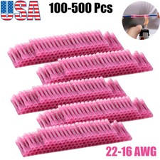 100-500Pc Waterproof Heat Shrink 22-16AWG Wire Butt Connectors Waterproof Splice