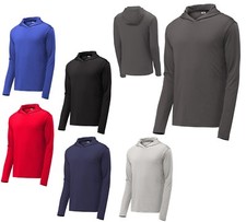 MEN'S LIGHTWEIGHT, WICKING, LONG SLEEVE, PULLOVER HOODIE, VERSATILE, XS-4XL