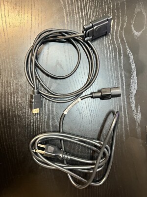 Lot of 2 DVI and 121565-001 HPI 5220 Power Cords for Desktop Monitor