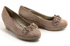 480 slip on pelle ruvida sandalo ballerina zeppa SPM scarpe estive 41