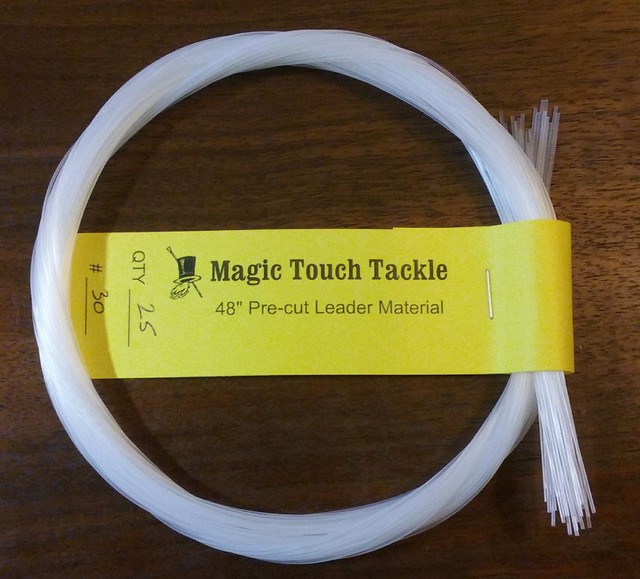 48" Precut Monofilament Leader 30 25 pk. Saltwater leader