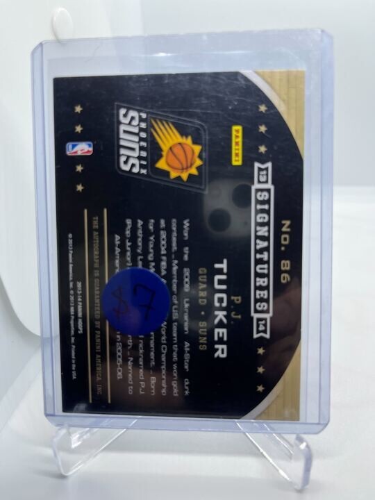 2013-14 NBA Hoops Signatures PJ Tucker #86 Autograph Phoenix Suns