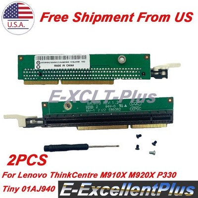 2PCS Lenovo ThinkCentre M920q M920x M720q ThinkStation P330 Riser Card 01AJ940