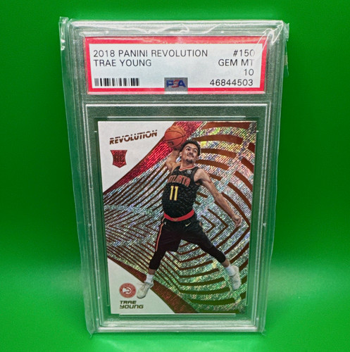 Panini 2018-19 Revolution Trae Young Rookie Base #150 PSA 10 Hawks NBA