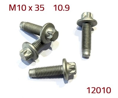 5 St. Torx Flanschschraube M10x35 10.9 Zinklamelle Torx E14