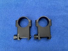 TPS Scope Rings Aluminum 1-inch Extra-High Matte Black - MINT