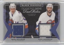 2021-22 Upper Deck Black Diamond Mine Dual Relics Ken Morrow Bob Bourne 5j8