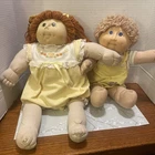 Cabbage Patch Kids Lot Of 2 With Some Clothes And Diapers.