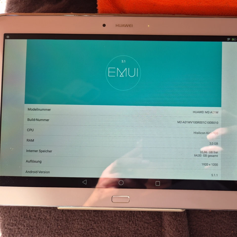 Huawei MediaPad M2 10.0 M2-A01L 64GB, WLAN + 4G (Entsperrt), 25,7 cm (10,1 Zoll) - Bild 3 von 4