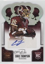 2013 Crown Royale Silver Holo Die-Cut Signatures 57/99 Chris Thompson Auto 0u7