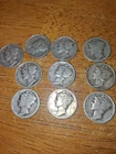 10 mercury dimes lot 4