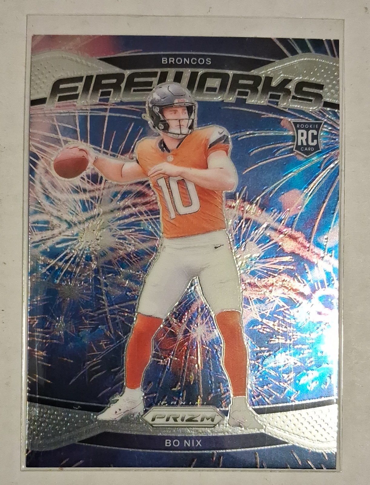 2024 Panini Prizm - Fireworks Bo Nix #23 (RC)