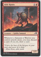 Akki Ronin 131 Common Kamigawa: Neon Dynasty Magic: The Gathering Near Mint