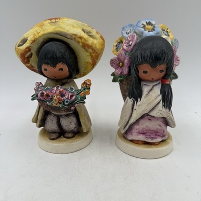 Vintage Goebel De Grazia 1983 Figurines Flower Boy and Flower Girl W. Germany