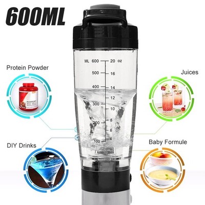 600ML Elektrischer Shaker Protein BPA Frei Blender Mixer Neue Wasserflasche DHL