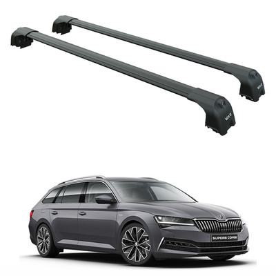 For Skoda Superb Estate 2015-2024 Aluminum Roof Rack System Carrier Cross Bars B